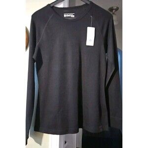 New Mountain Warehouse Extreme Merino Layer Shirt US 10 Black Crew Long Sleeve